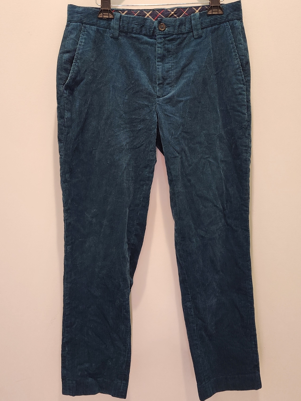 Brooks Brothers Teal Corduroy Pants - Clark Fit 99% Cotton